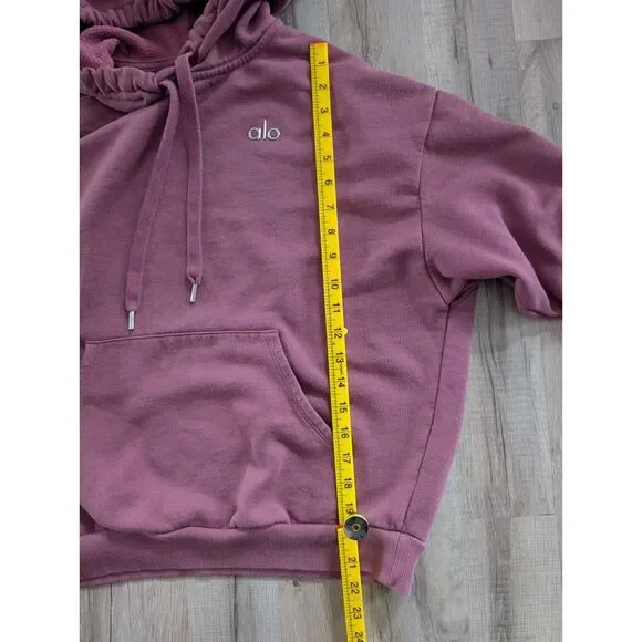 Alo Yoga Accolade Hoodie Soft Mulberry, XS (A8) - Picture 9 of 9